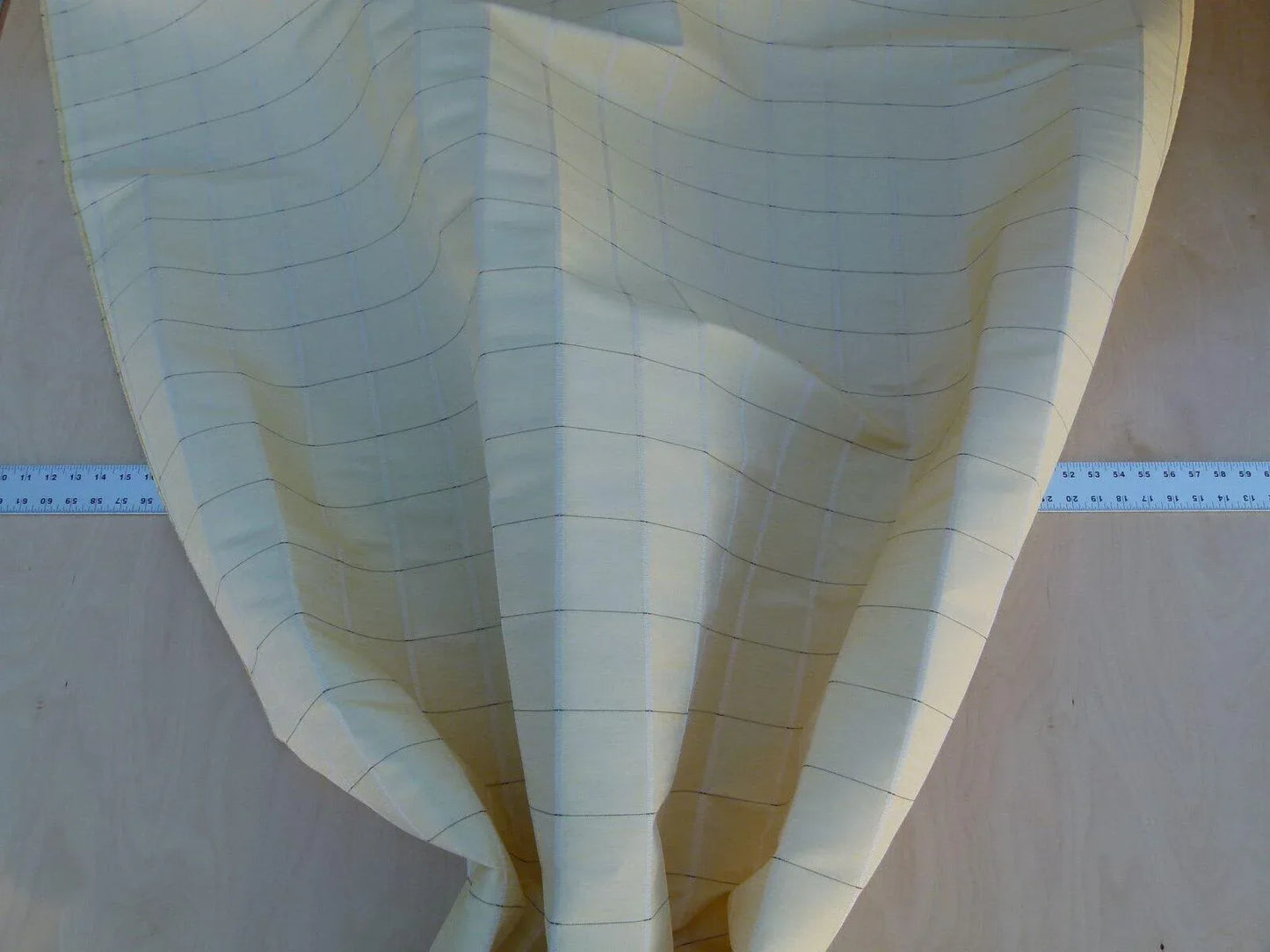 Scalamandre Jackson Square Cream Watkins Silk Linen Plaid MSRP USD 112/Y