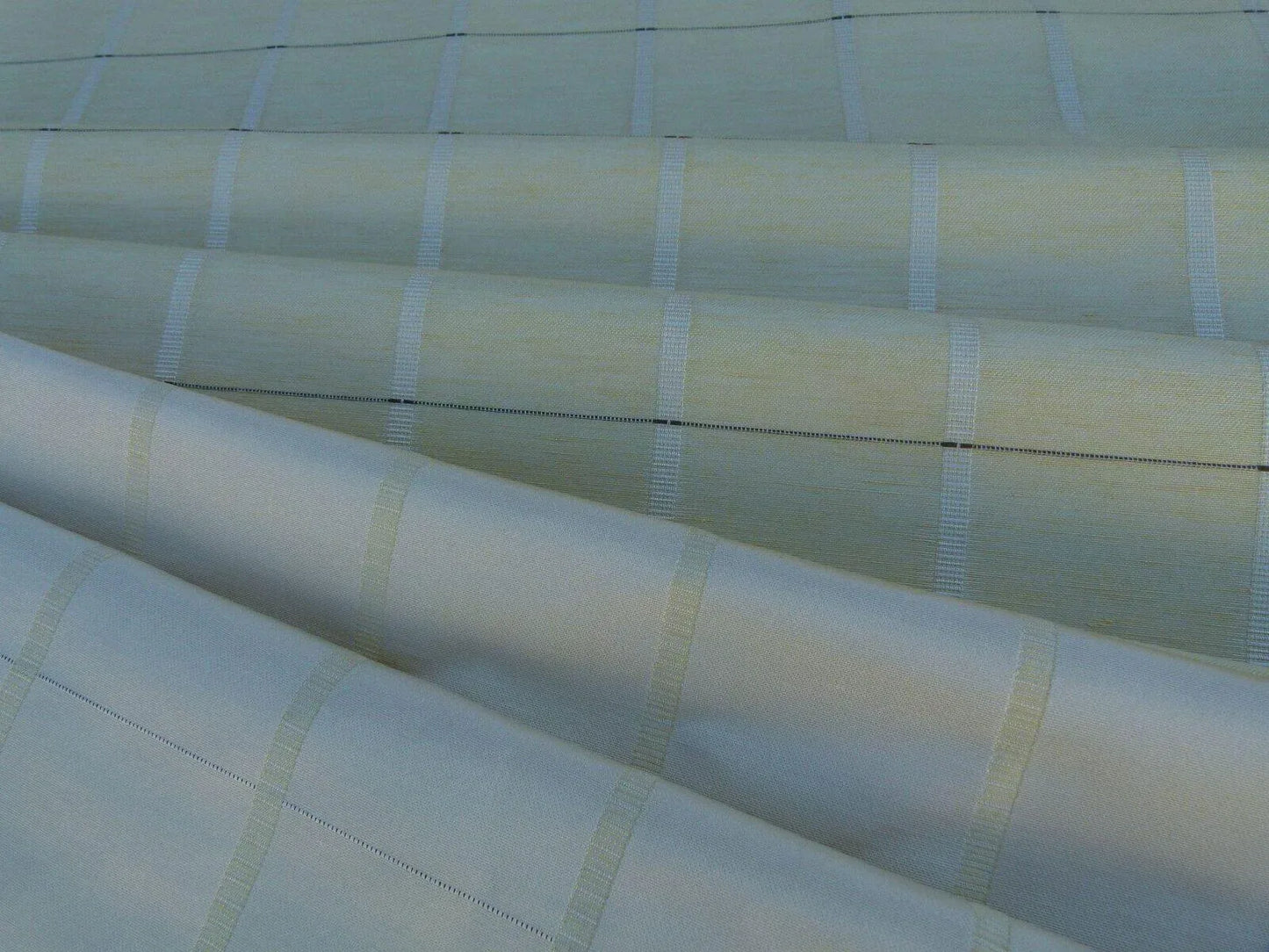 Scalamandre Jackson Square Cream Watkins Silk Linen Plaid MSRP USD 112/Y