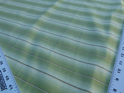 By Yard Scalamandre Old World Weavers Lindy Green Stripe Linen Cotton Woven MSRP USD 124/Y