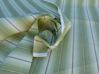 By Yard Scalamandre Old World Weavers Lindy Green Stripe Linen Cotton Woven MSRP USD 124/Y