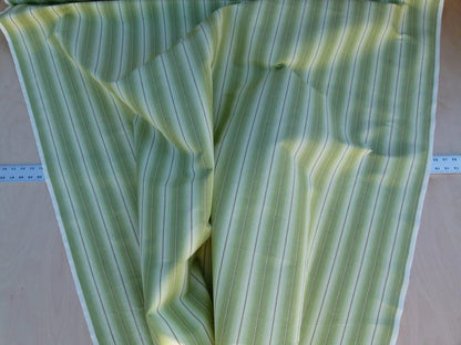 By Yard Scalamandre Old World Weavers Lindy Green Stripe Linen Cotton Woven MSRP USD 124/Y