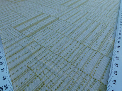 Scalamandre "a Stitch In Time" Green  Old World Weavers Arts &amp; Crafts Cotton Green Trompe-l'œil