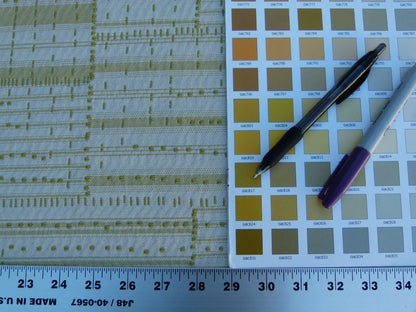 Scalamandre "a Stitch In Time" Green  Old World Weavers Arts &amp; Crafts Cotton Green Trompe-l'œil