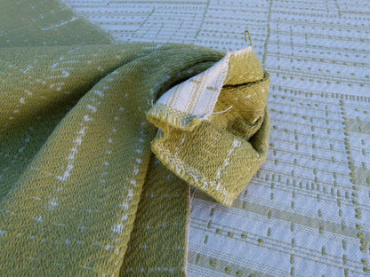 Scalamandre "a Stitch In Time" Green  Old World Weavers Arts &amp; Crafts Cotton Green Trompe-l'œil