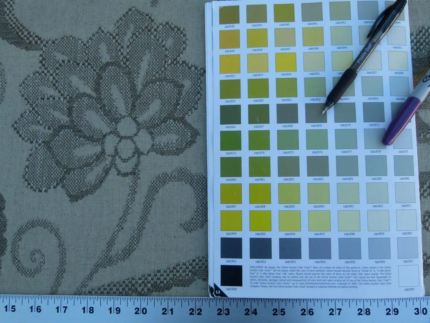 Scalamandre Slovenia Grey Watkins Taupe Big Flower Chenille Heavy! Old World Weavers MSRP USD 290/Y