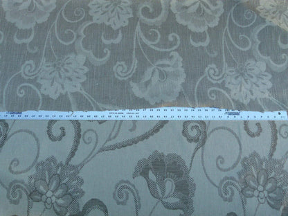 Scalamandre Slovenia Grey Watkins Taupe Big Flower Chenille Heavy! Old World Weavers MSRP USD 290/Y