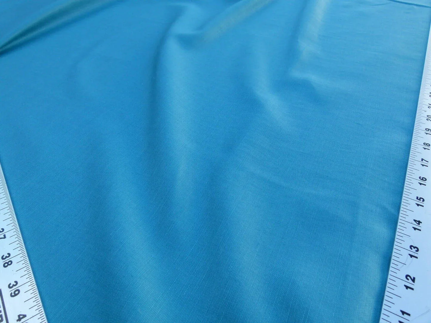 Scalamandre Gloss Turchese Green Blue Aqua Cotton Linen Blend MSRP USD 90/Y Old World Weavers