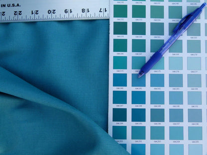Scalamandre Gloss Turchese Green Blue Aqua Cotton Linen Blend MSRP USD 90/Y Old World Weavers