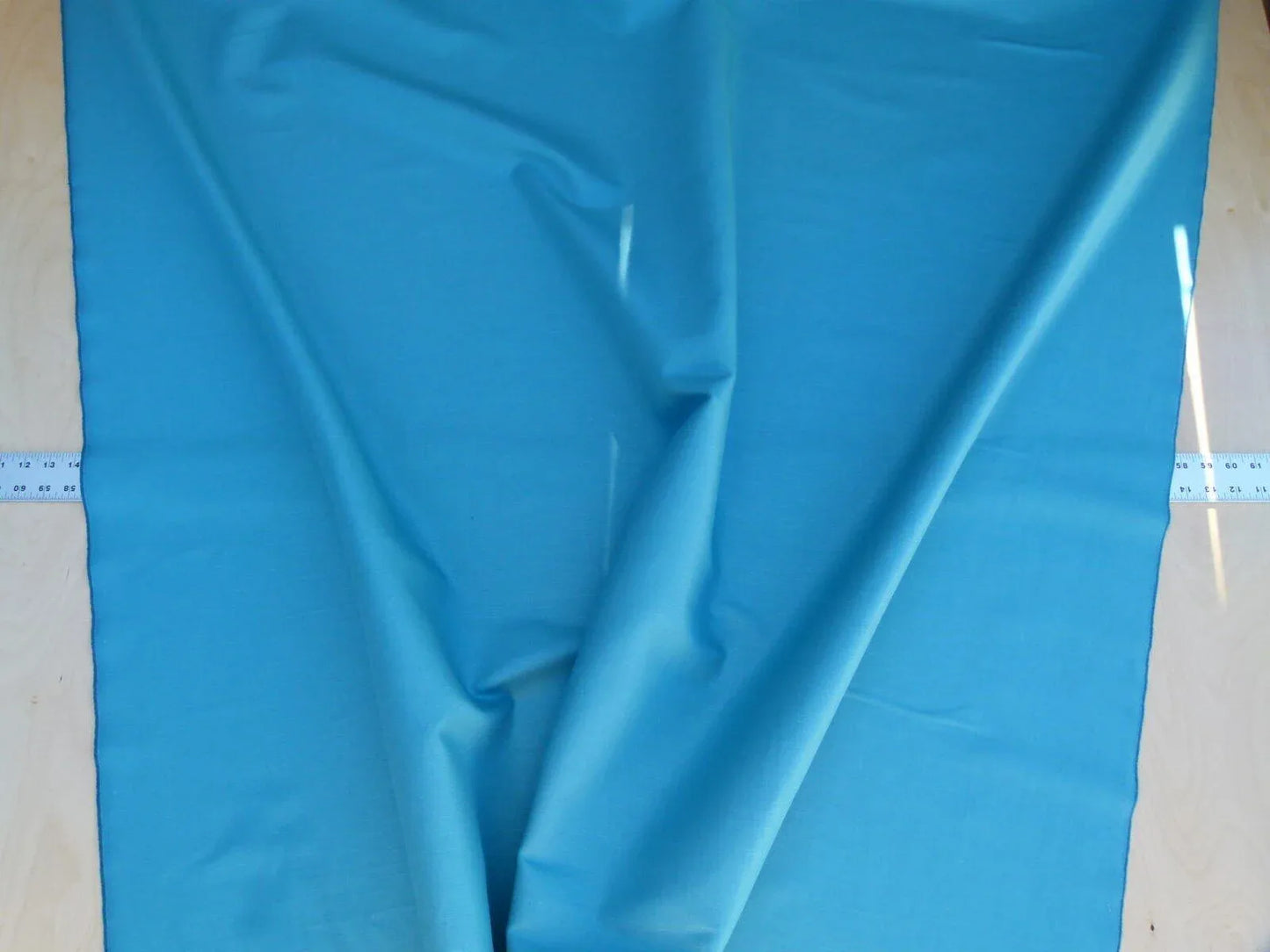 Scalamandre Gloss Turchese Green Blue Aqua Cotton Linen Blend MSRP USD 90/Y Old World Weavers