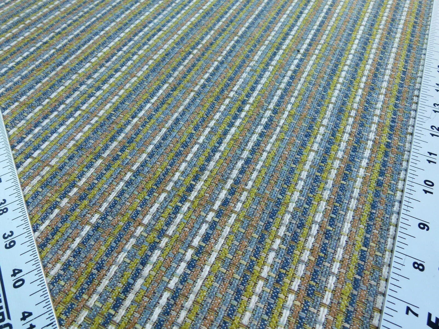 Scalamandre Cashiers Blue Mini Texture Rayon Cotton Thick! Old World Weavers MSRP USD 136/Y