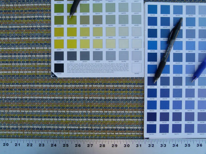 Scalamandre Cashiers Blue Mini Texture Rayon Cotton Thick! Old World Weavers MSRP USD 136/Y