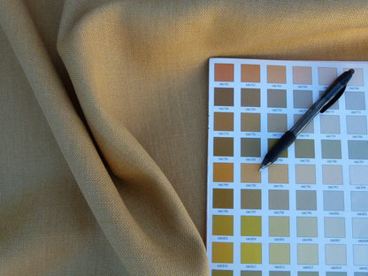 Scalamandre Isi Cammello Camel Brown Golden 100% Linen MSRP USD 138/yd Old World Weavers