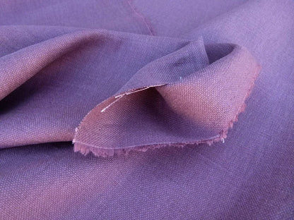 Scalamandre Isi Marrone Violace Brown Purple Eggplant 100% Linen MSRP USD 138/yd Old World Weavers