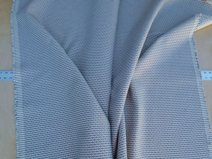1.3Y Scalamandre Maia Grey Watkins Pewter Silver Blue Chenille MSRP USD 178/yard (Defects)