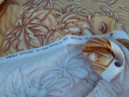 By Yd Scalamandre Sweet Leilani Mango Orange Red Linen Hawaii Grey Watkins MSRP USD 96/Y