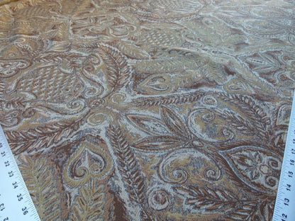 Scalamandre Bolivar Brown Latin American Archeology Grey Watkins Brown Gold MSRP USD 252/Y