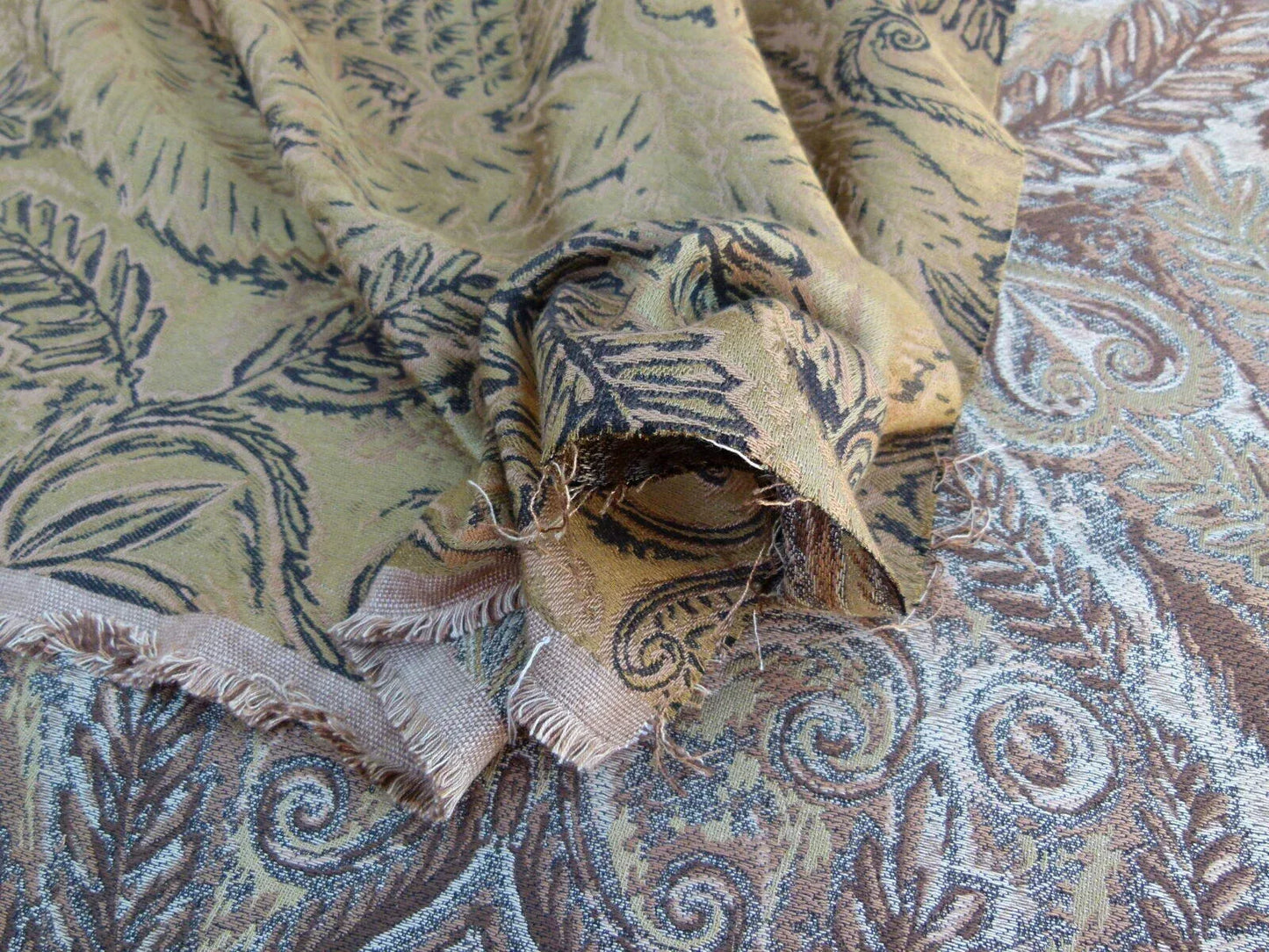 Scalamandre Bolivar Brown Latin American Archeology Grey Watkins Brown Gold MSRP USD 252/Y