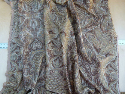 Scalamandre Bolivar Brown Latin American Archeology Grey Watkins Brown Gold MSRP USD 252/Y