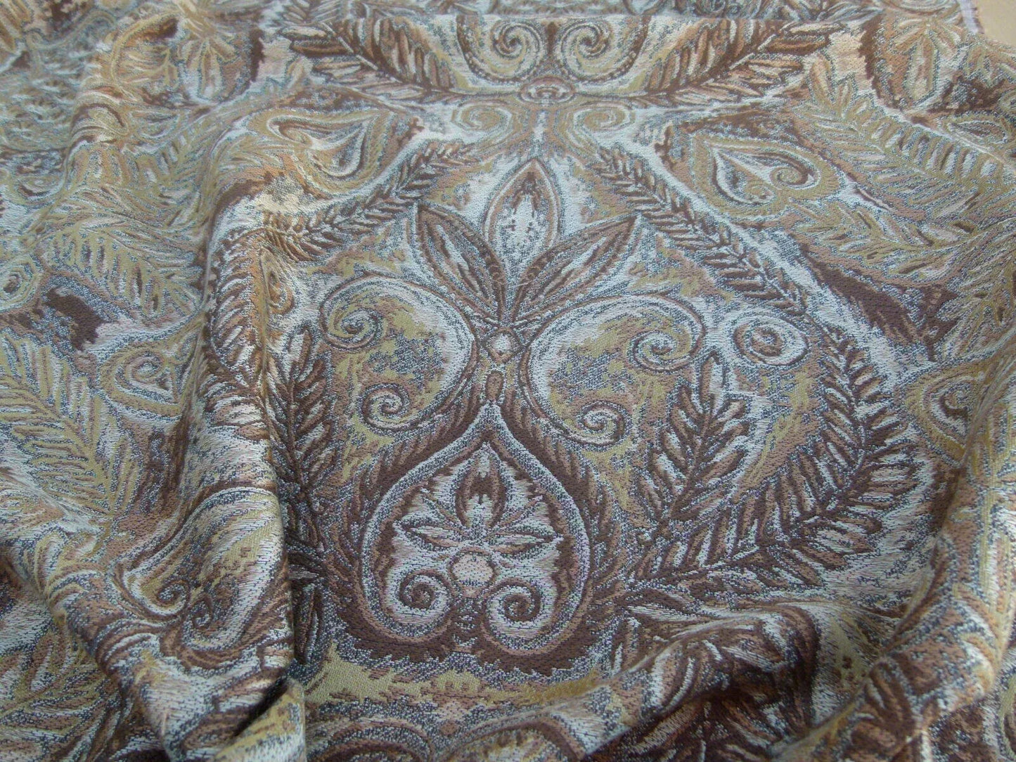 Scalamandre Bolivar Brown Latin American Archeology Grey Watkins Brown Gold MSRP USD 252/Y