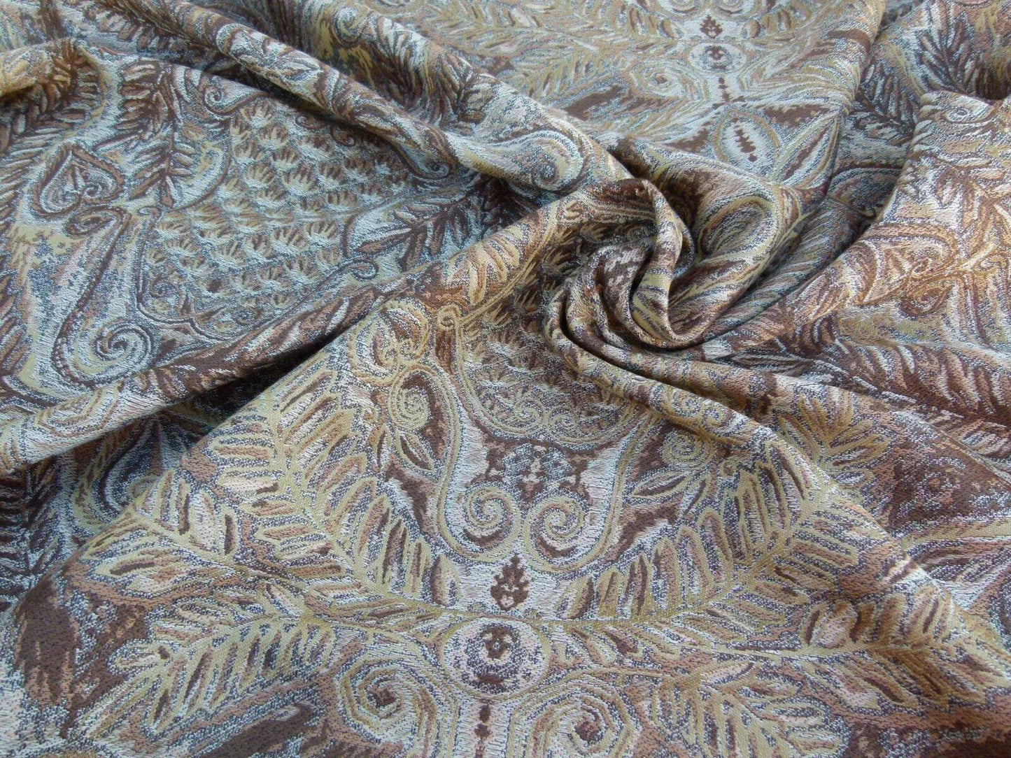 Scalamandre Bolivar Brown Latin American Archeology Grey Watkins Brown Gold MSRP USD 252/Y