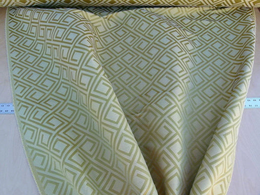 Scalamandre Eames Chartreuse Green Golden Silk Woven Diamond Chenille  Old World Weavers MSRP USD 280/Y