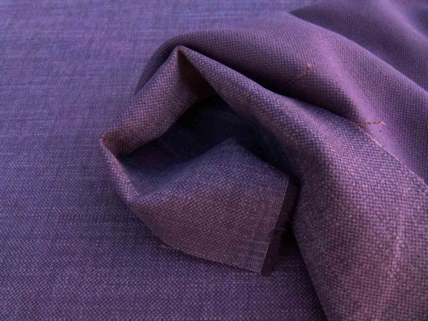 Scalamandre Caleido  Viola Melanzana Purple Aubergine Eggplant Cotton Linen  Old World Weavers Heavy MSRP USD 120/y