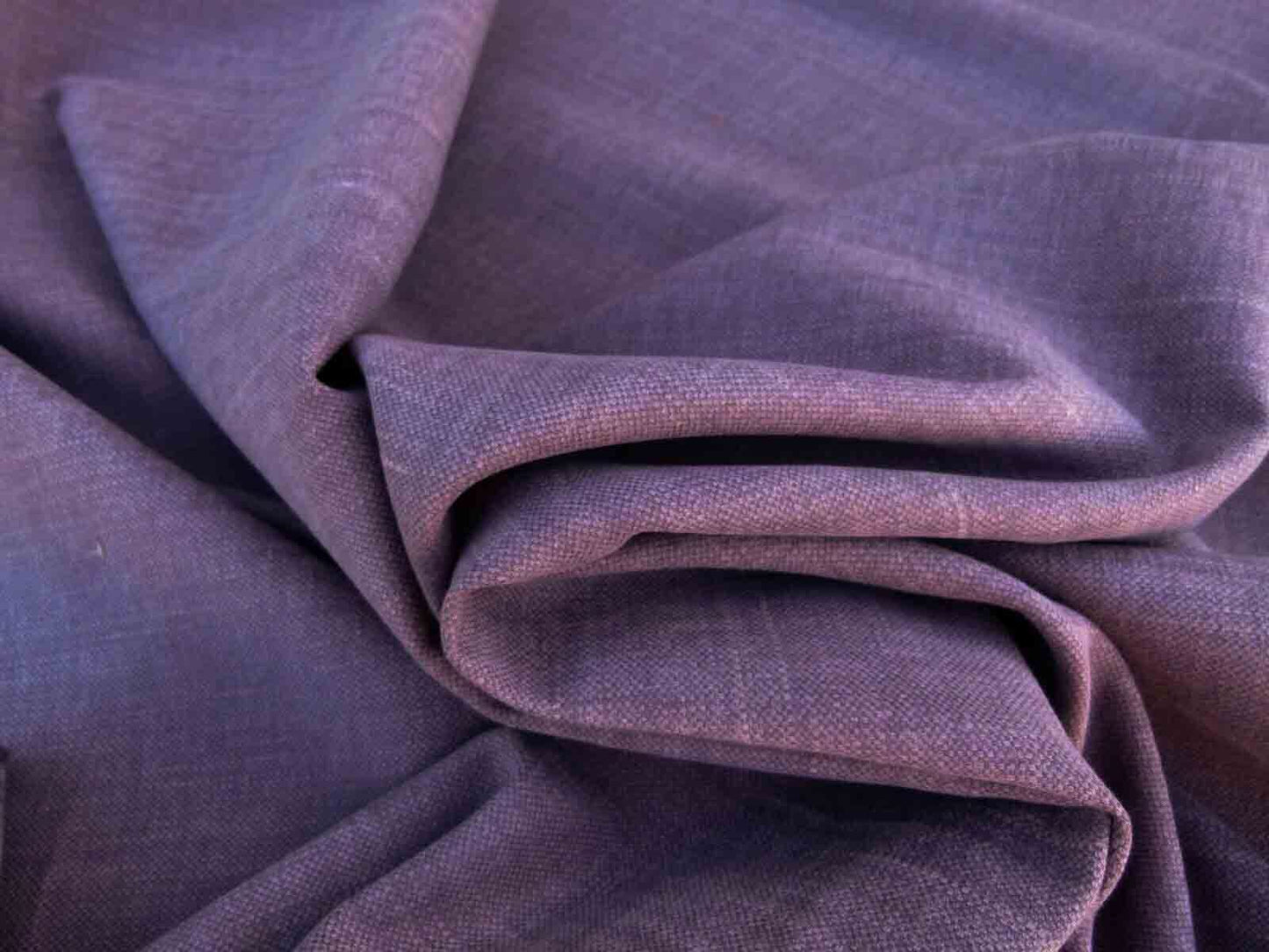 Scalamandre Caleido  Viola Melanzana Purple Aubergine Eggplant Cotton Linen  Old World Weavers Heavy MSRP USD 120/y