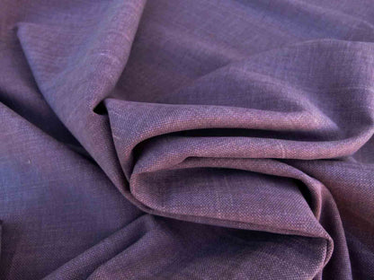 Scalamandre Caleido  Viola Melanzana Purple Aubergine Eggplant Cotton Linen  Old World Weavers Heavy MSRP USD 120/y
