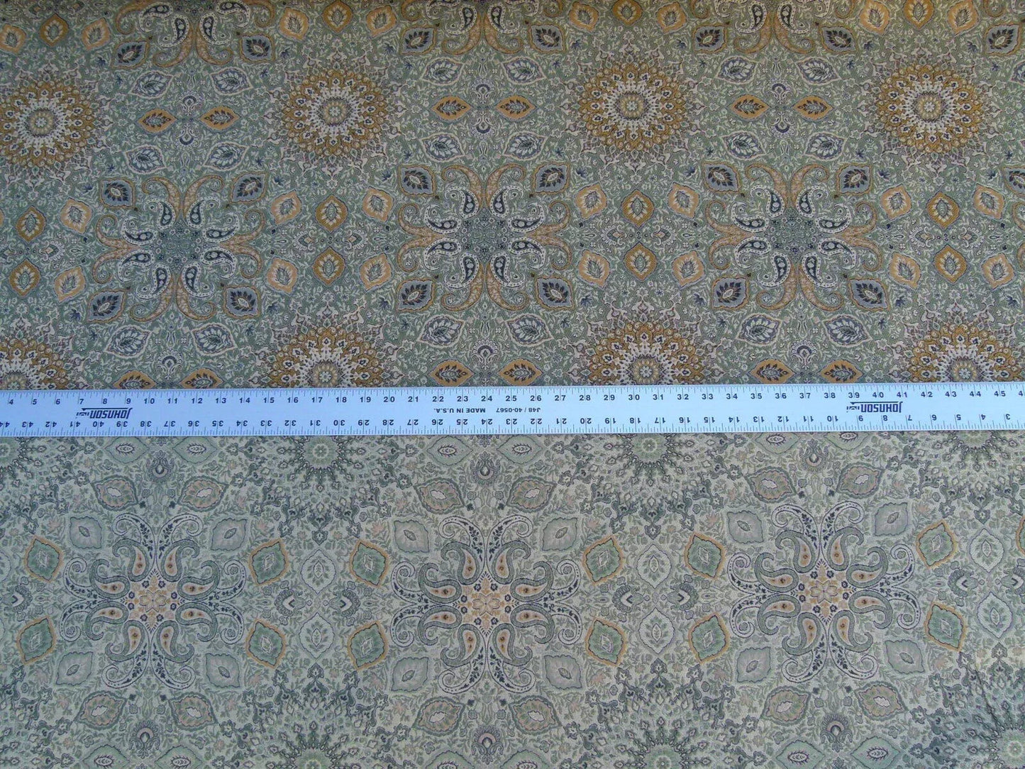 Scalamandre Bessarabia Gw Reseda Green Gold Arabic Brocade Old World Weavers MSRP USD 264/Y