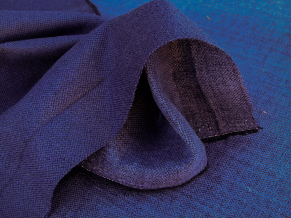 Scalamandre Caleido Viola Profondo Deep Purple Cotton Linen  Old World Weavers Heavy MSRP USD 120/y