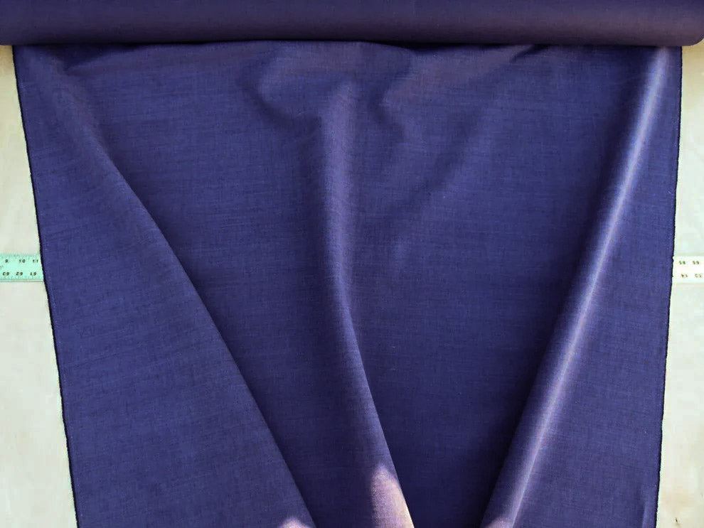 Scalamandre Caleido Viola Profondo Deep Purple Cotton Linen  Old World Weavers Heavy MSRP USD 120/y