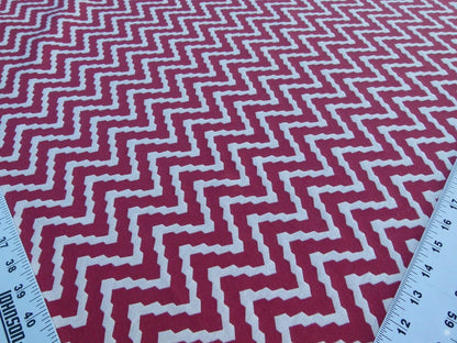 Scalamandre Chantico Chevron Lattice Red White Linen Cotton Woven  Old World Weavers Chevron MSRP USD 198/Y