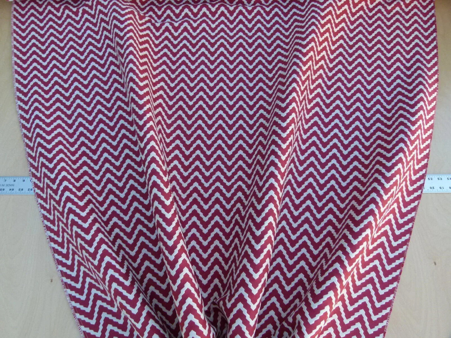Scalamandre Chantico Chevron Lattice Red White Linen Cotton Woven  Old World Weavers Chevron MSRP USD 198/Y