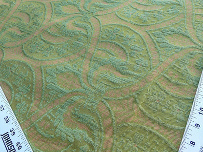 Scalamandre Coltibuono Grey Watkins Green Renaissance Damask Old World Weavers MSRP USD 224/Y