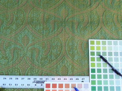 Scalamandre Coltibuono Grey Watkins Green Renaissance Damask Old World Weavers MSRP USD 224/Y