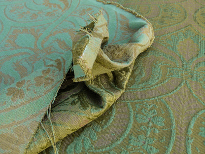 Scalamandre Coltibuono Grey Watkins Green Renaissance Damask Old World Weavers MSRP USD 224/Y