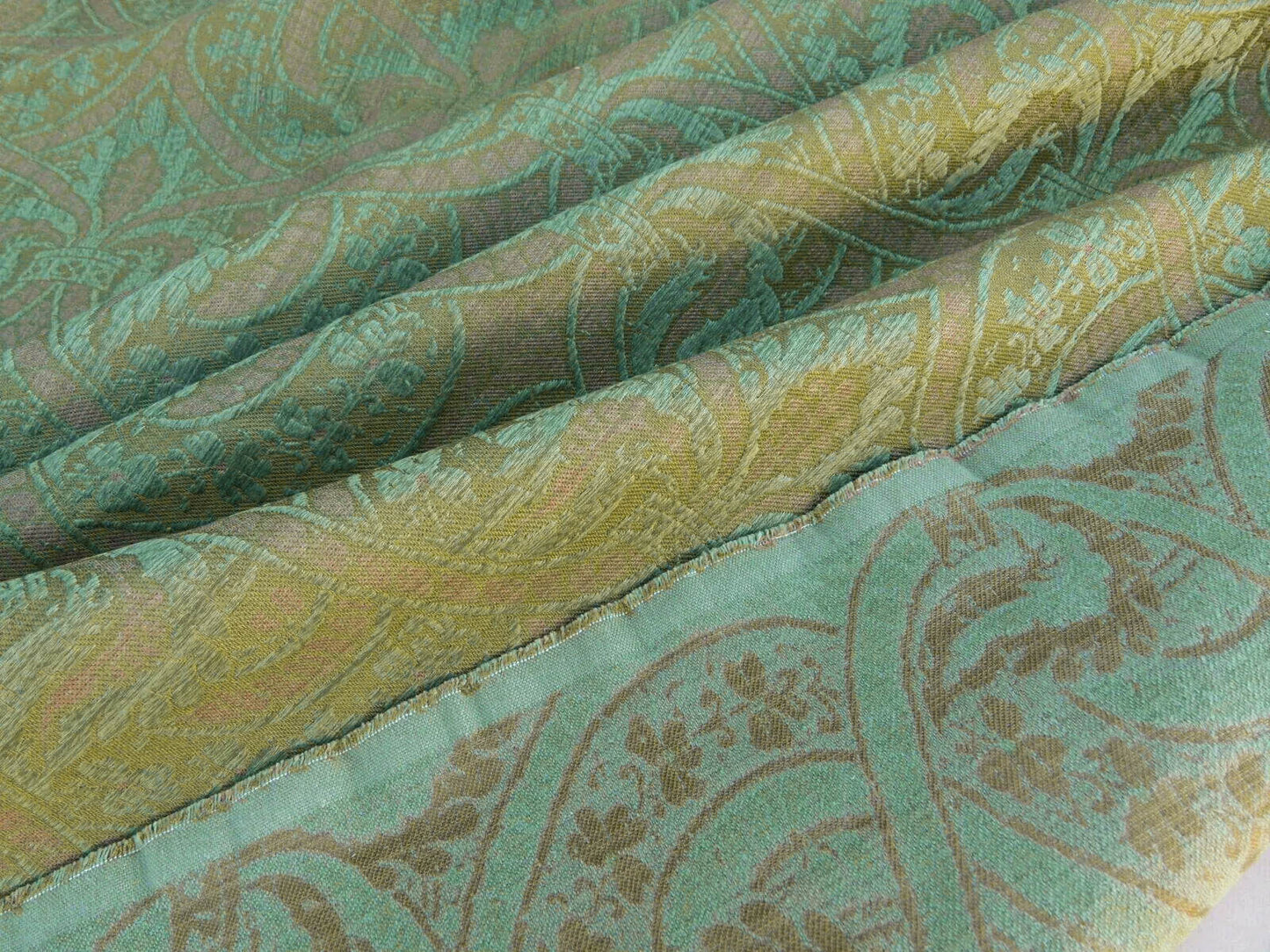Scalamandre Coltibuono Grey Watkins Green Renaissance Damask Old World Weavers MSRP USD 224/Y