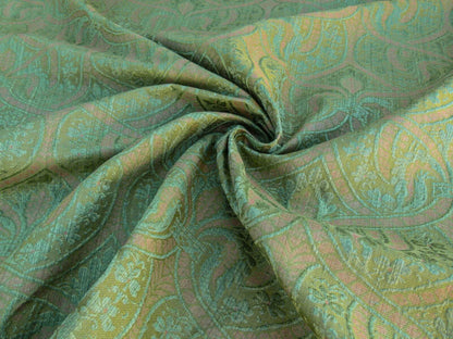 Scalamandre Coltibuono Grey Watkins Green Renaissance Damask Old World Weavers MSRP USD 224/Y