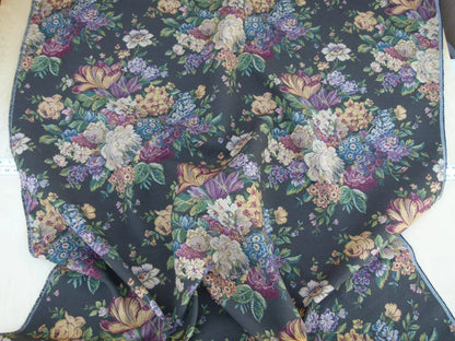 Scalamandre Mals II Multi On Green Tulip Peony Rose Bouquet Old World Weavers Tapestry MSRP USD 168/y