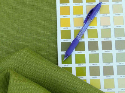 Scalamandre Isi Verde Oliva Olive Green 100% Linen MSRP USD 138/yd Old World Weavers