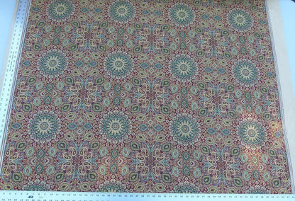 Scalamandre Bessarabia Grey Watkins Spice Red Gold Arabic Brocade Old World Weavers MSRP USD 264/Y