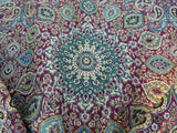 Scalamandre Bessarabia Grey Watkins Spice Red Gold Arabic Brocade Old World Weavers MSRP USD 264/Y