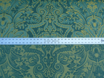 Scalamandre "chagall Green Jade Gold Renaissance Cotton Damask Old World Weavers MSRP USD 152/y