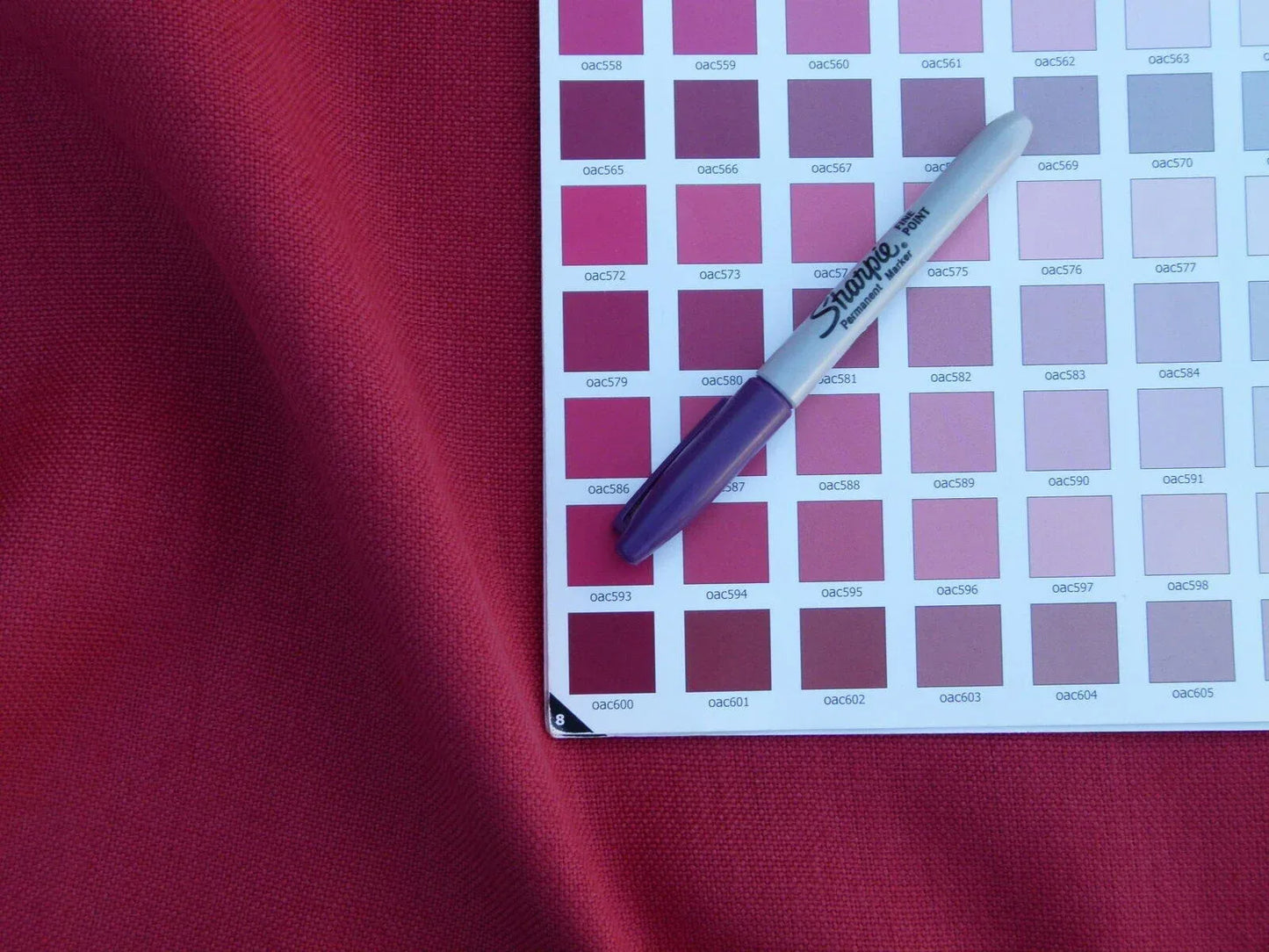 Scalamandre Isi Bordeaux  Red 100% Linen MSRP USD 138/yd Old World Weavers