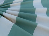 Scalamandre " Vertical Faille Stripe " in Special Green &amp; Cream Cotton Satin Old World Weavers MSRP USD 228/Y