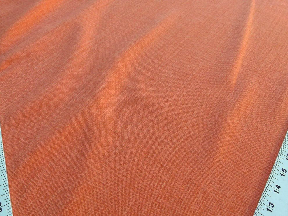 Scalamandre Caleido Arancio Orange Cotton Linen  Old World Weavers Heavy MSRP USD 120/y