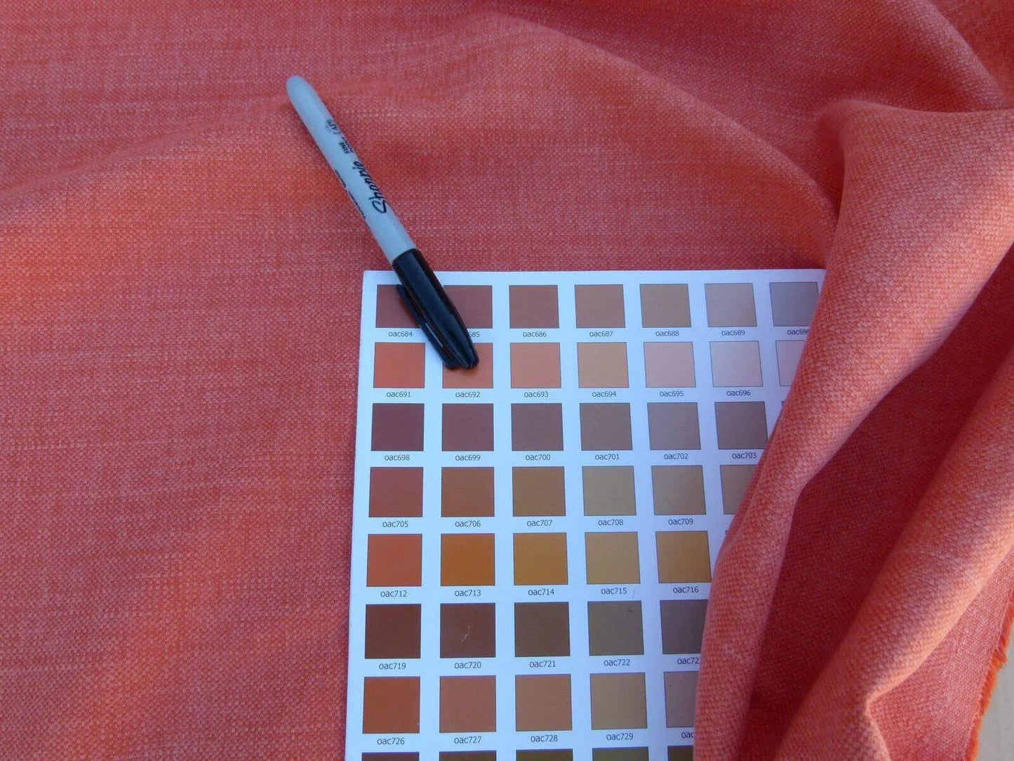 Scalamandre Caleido Arancio Red Pink Orange Cotton Linen  Old World Weavers Heavy MSRP USD 120/y