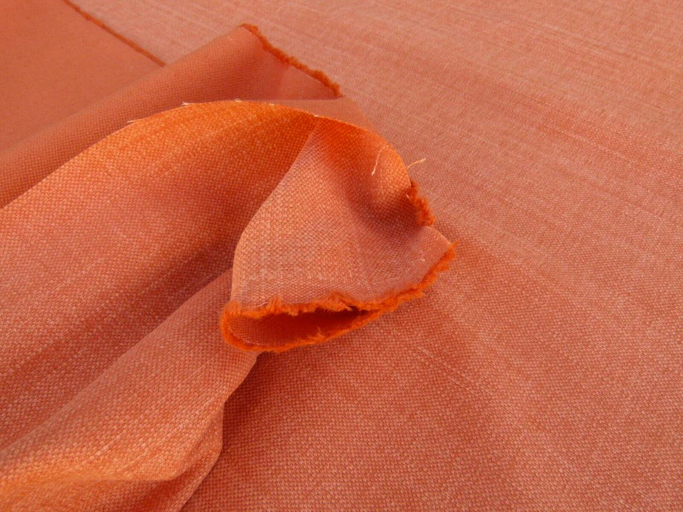 Scalamandre Caleido Arancio Orange Cotton Linen  Old World Weavers Heavy MSRP USD 120/y