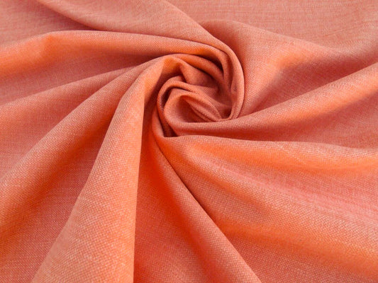 Scalamandre Caleido Arancio Orange Cotton Linen  Old World Weavers Heavy MSRP USD 120/y