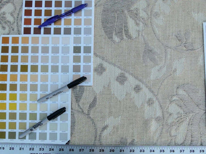 Scalamandre  Alden Froth Wavy Floral Stripe Heavy Chenille Old World Weavers MSRP USD 288/Y